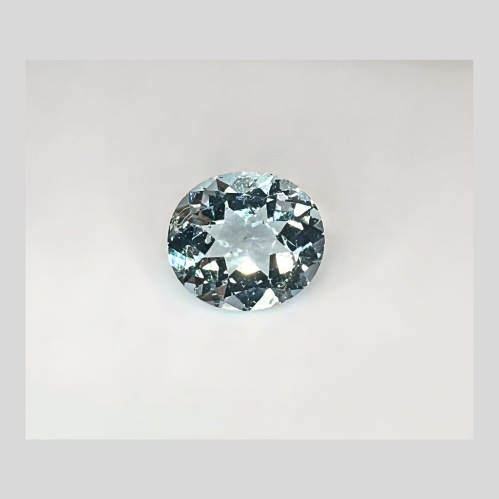 Sold* 4.55 Ct Oval Aquamarine Natural Icy Blue Loose Gemstone